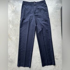 Pinstriped Navy Zara Pants
